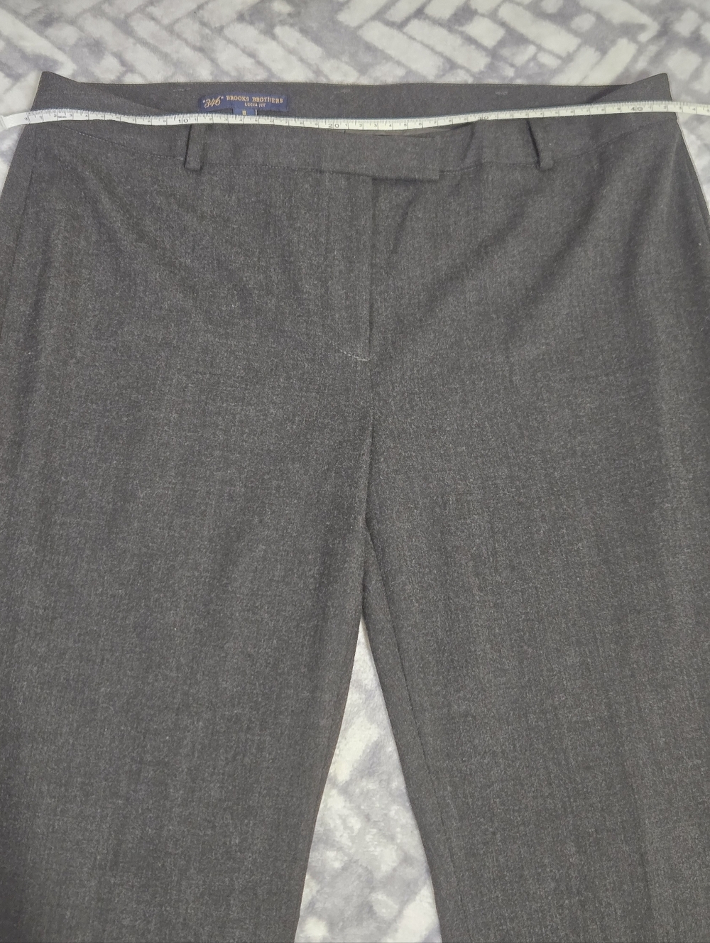 Brooks Brothers 346 Lucia Fit Womens Size 8 Charcoal Gray Dress Pants Trousers - Picture 5 of 13